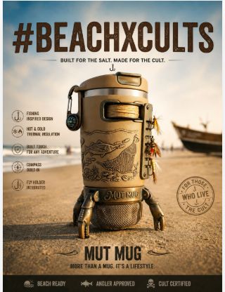 ☕ MUT MUG: Ultimate 3D Printable Beach & Fishing Mug Holder with Crab ...