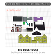 rainmakerzpace-Big-Dollhouse-1-12-miniature-3d-printing-printing-layout.png Большой кукольный дом - Классический семейный дом миниатюра 1:12 | Printable STL