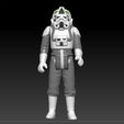ScreenShot697.jpg Star Wars .stl AT-AT DRIVER .3D action figure .OBJ Kenner style.