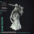 slime-fighter-5.jpg Slime Fighter - The Gelatinous Queen - PRESUPPORTED - Illustrated and Stats - 32mm scale