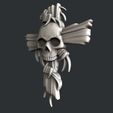 cross whit skull2.jpg 3d models cross with skull