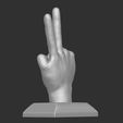 4.jpg Low poly Hand sign two fingers, Hand sign two fingers