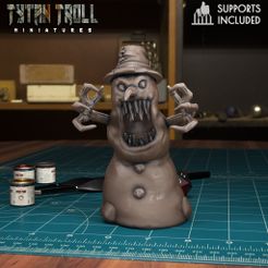 Snowman03.jpg STL-Datei Schneemann 03 [Pre-Supported]・3D-druckbares Design zum Herunterladen