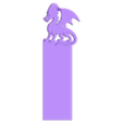 Xmas-Dragon-Bookmark.stl Marcadores Dragon Archivos STL