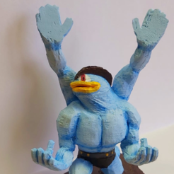 Captura-desde-2023-04-24-14-43-32.png Файл STL Поддержка мобильного телефона - Machamp _Pokemon・Шаблон для загрузки и 3D-печати