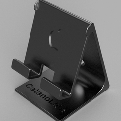 Phone-Stand-Apple-With-Name.png Fichier STL gratuit Socle pour iPhone 12 / 12 Pro / 13 / 13 Pro・Design pour imprimante 3D à télécharger, catanolabs