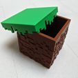 photo_2020-07-08_09-56-35.jpg STL file Textured Minecraft Grass Block Box・3D printable model to download
