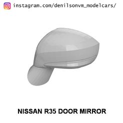 r351.png Fichier STL Miroir de porte Nissan R35・Design pour impression 3D à télécharger