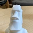Moai-Statue - kein Überhang