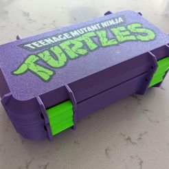 signal-2022-04-24-08-56-23-723.jpg Free STL file Teenage Mutant Ninja Turtles - Toy Box Inlay・Object to download and to 3D print
