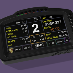 1.png STL file Simracing 5'' Dash Pro・Design to download and 3D print