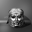 1.png Máscara de guerrero romano con grabados de laurel