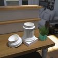 Open_hollow_02.jpg STL-Datei Doric Pedestal Container kostenlos・3D-druckbares Objekt zum herunterladen