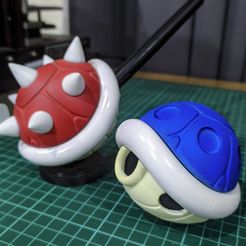 01_spinyshell_print_painting.jpg STL file Spiny Shell Mario Bross (Pen holder)・3D printable model to download