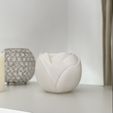 IMG_9710.jpeg Vase -rose- STL file, 3D model for 3D printing modern aesthetic vase decoration for living room floor vase artificial flowers vase gift