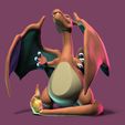 1.jpg 3D Cell Phone Holder - Epic Charizard