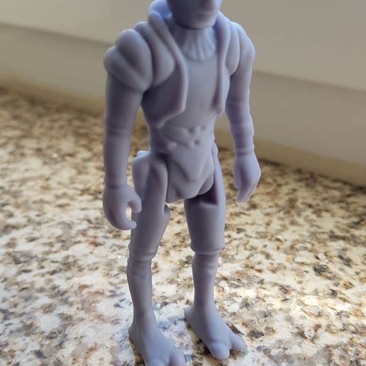 Star Wars .stl Tig Fromm .3D action figure .OBJ Kenner style.