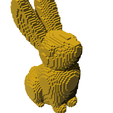 3.png Pixel Rabbit / Bunny low-poly 3d model