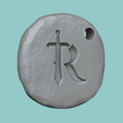 runescape kc 2.png Runescape Symbol - Rune - STL Keychain