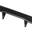 124_carrera_corvette_c6R_rearwing.jpg Alerón trasero original moldeado para Carrera D124 Chevrolet Corvette C6.R