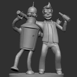 ZBrush-Document.jpg STL file bender & fry・3D printer model to download