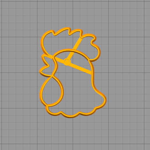 Cockerel cookie cutter