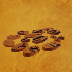 Pictures.png Dwarven Mine Miniature bases, Round and Oval