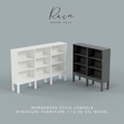 Mogensen-Style-Console-Miniature-Furniture-6.png Miniature Mogensen Style Console (2 PCS),  Miniature Console, Miniature Cabinet, Mini Cabinet, Dollhouse Furniture