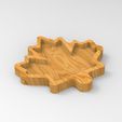 untitled.143.jpg Leaf Serving Tray, Cnc Cut 3D Model File For CNC Router Engraver, Plate Carving Machine, Relief, serving tray Artcam, Aspire, VCarve, Cutt3D