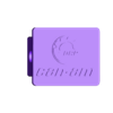 CanAm Full logo hitch cover raised letter.stl (painted stl).stl Can Am Hitch Cover