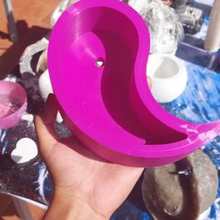 1.jpg Archivo STL Maceta yin yang・Diseño para descargar y imprimir en 3D