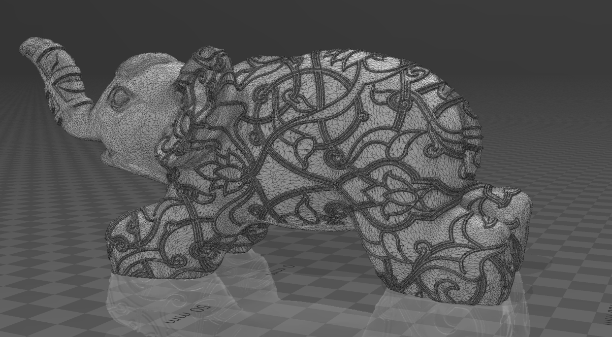 Download STL file Elephant with pattern • 3D printer model ・ Cults