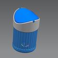 dose_gerade_b0012.jpg TABLE WASTE GARBAGE CAN IN STRAIGHT RIFFLE DESIGN