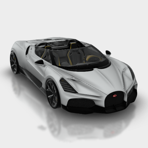 STL file Bugatti W16 Mistral 2023. 🚗 ・3D printer model to download・Cults