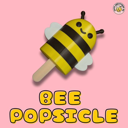 🐝 Kawaii Bee Popsicle・ STL File for 3D printing・Cults