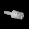 Hose-Fitting-250-09-wireframe.png Air Hose Barb Fitting 1/4"