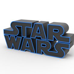 1.jpg 3D-Datei 3D-Druckbares Star Wars-Logo・3D-Druckvorlage zum Herunterladen