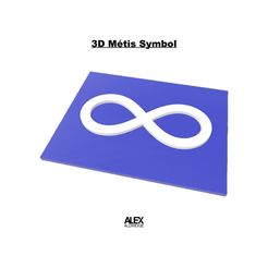 Metis-Symbol.jpg Télécharger fichier STL gratuit Drapeau métis 3D Symbole autochtone • Design pour impression 3D, alexaldridge