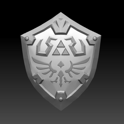 Hylian Shield Zelda Breath of the Wild free 3D model