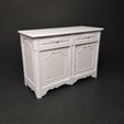 20240205_091842.jpg Miniature French Sideboard / Cabinet with working drawers and doors - Miniature Furniture 1/12 scale, Digital STL files for 3d Printing