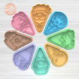1.877.png CHRISTMAS PIZZA X8 SLICES CUTTER + STAMP / COOKIE CUTTER CHRISTMAS