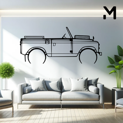 2a-1962.png Wall Silhouette: Land Rover - 2a 1962