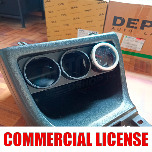 COMMERCIAL LICENSE GAUGE POD DASH VOLKSWAGEN GOLF MK 3