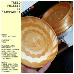 Frisbie_Card.jpg STL file TreeD Frisbie・3D printer design to download