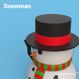 Snowman_01A.png STL file Snowman・3D printable design to download