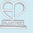 blackpinkheartblock.png K-pop, P-pop, C-pop, Thai, Logos Collection 1 Logo Decor Display Ornament