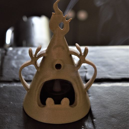 Download STL file Incense burn cover, lighted candles decoration