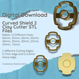 a-paper-plate2-Instagram-Post-Presentation-43-Instagram-Post-Square.png Curved Shield 2 Clay Cutter - STL Digital File Download- 10 sizes and 2 Cutter Versions
