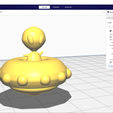 ali3.png alien in cute ufo. Blender and STL
