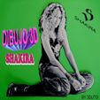 shakira.jpg Free STL file 3D drawing SHAKIRA・Template to download and 3D print